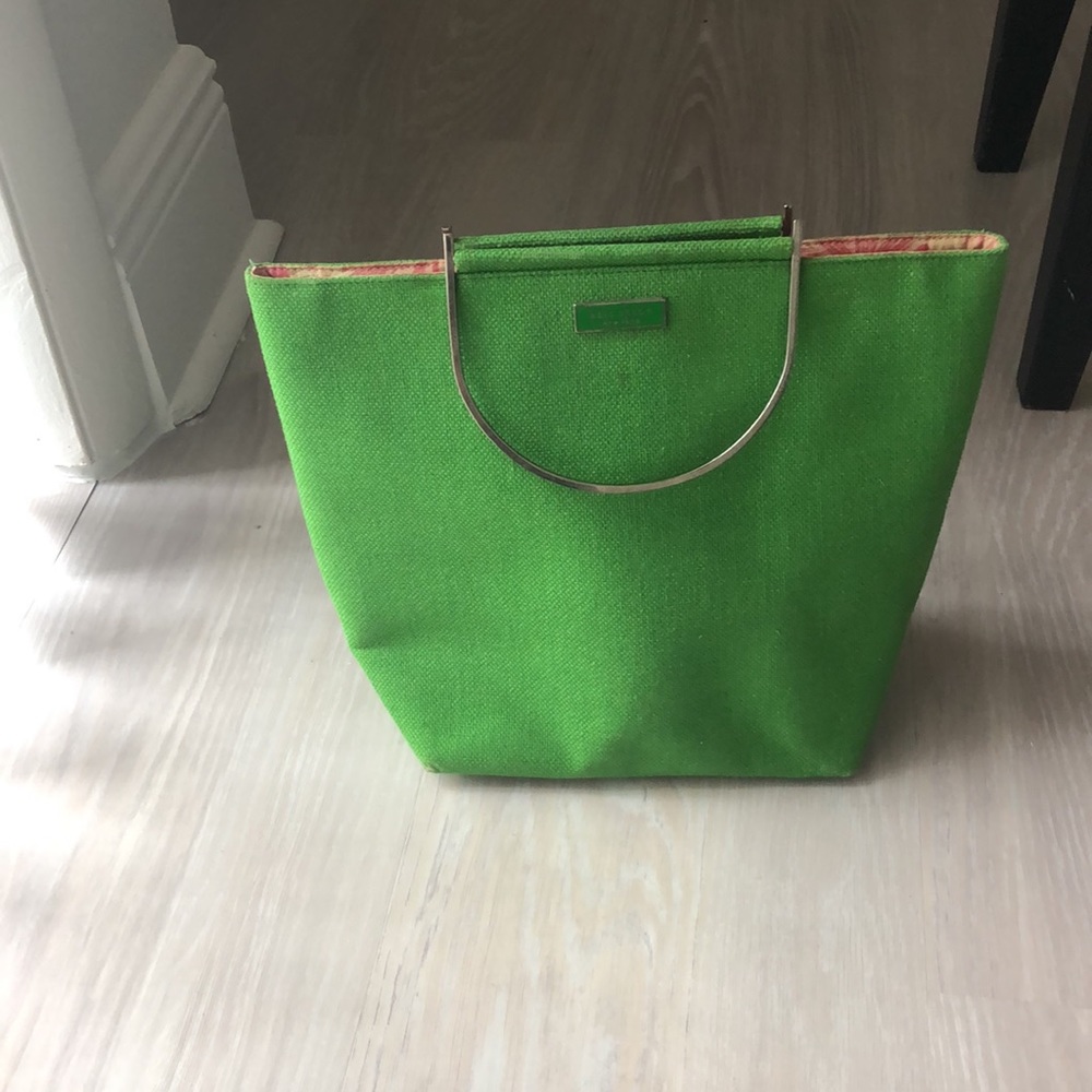 Vintage Kate Spade bag - green, metal handles - Picture 9 of 9